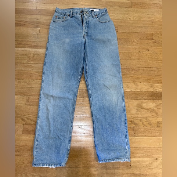 Aligrace Levi’s Wide Leg Light Blue Jeans - Picture 3 of 7